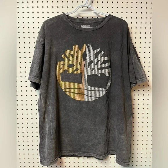 Mens Timberland Grey  short sleeve Shirt mens Size Large - Picture 1 of 2